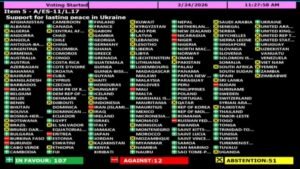 Brasil e EUA se abstêm em votação da ONU sobre paz na Ucrânia