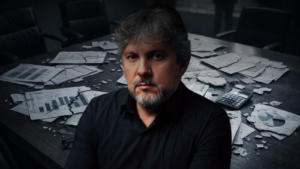 Especialista em tributação estratégica diante de documentos fiscais fragmentados, simbolizando o risco da inação do mercado contábil frente à Reforma Tributária.