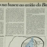 Matéria da Gazeta do Povo de 28 de junho de 1981 relata mobilização para busca da aeronave em que estava cúpula do Bamerindus